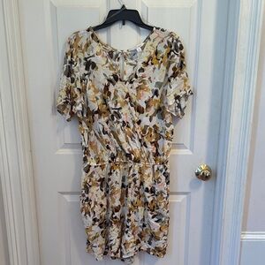 Multicolor Camouflage Print Women's Romper. A-5